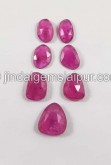 Rubellite Rose Cut Slices